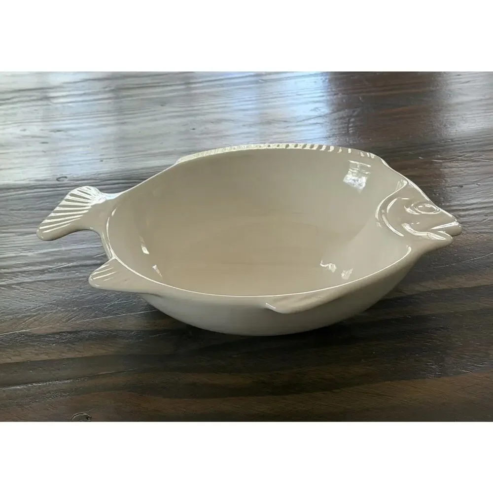 VINTAGE Pfaltzgraff Heritage Stoneware Fish Seafood Bake'n Server USA 3536-50